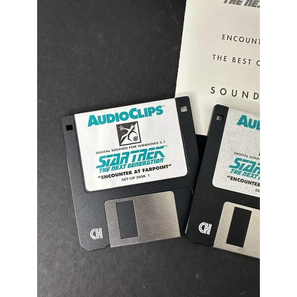 Star Trek The Next Generation Encounter At Farpoint Windows 3.1 Floppy disks